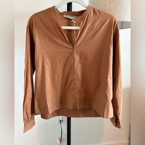 Woman’s Everlane Brown Long Sleeve Blouse